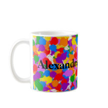 Abstrato Rainbow Paint Splatter