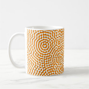 Caneca De Café Abstrato repetindo a água de textura contínua sem