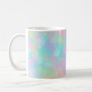 Caneca De Café Abstrato retro padrão de formas geométricas em cor
