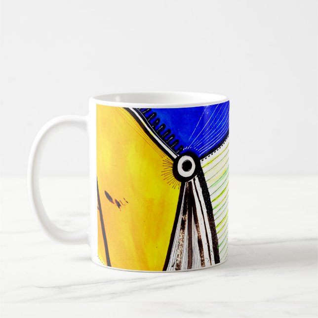 Caneca De Café Abstrato roda (Esquerda)