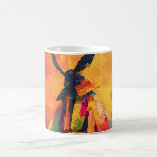 Caneca De Café Abstrato Samurai Warrior Silhouette