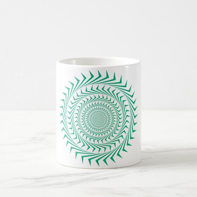Caneca De Café Abstrato Sun Vortex Coffee Mug (Centro)