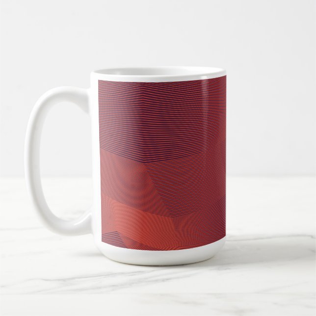 Caneca De Café Abstrato, tendências, arte geométrica moderna (Esquerda)