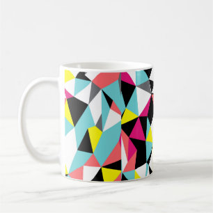 Caneca De Café Abstrato triângulos geométricos de fundo