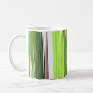 Caneca De Café Abstrato Vertical Verde 422