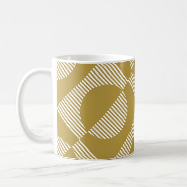 Caneca De Café Abstrato Vintage geométrico sem costura (Esquerda)