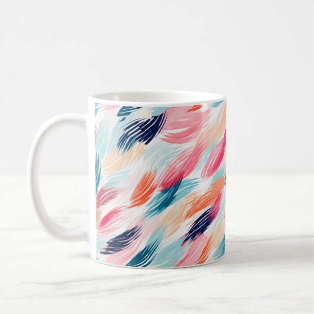 Caneca De Café Abstrato Watercolor Feeds (Esquerda)