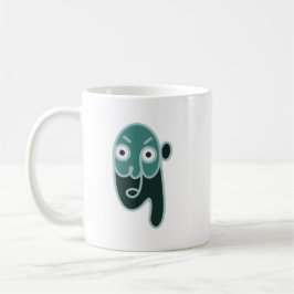 Caneca De Café Abstrato Zombie Face