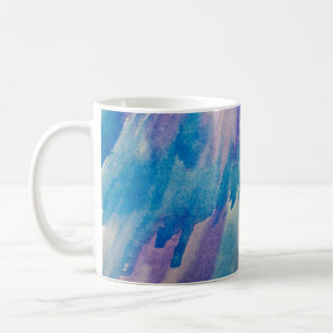Caneca De Café Absurdo de fundo abstrato azul, aqua, arte, arte