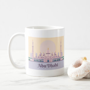 Caneca De Café Abu Dhabi UAE Pastel Viagem
