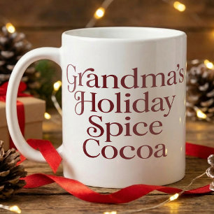 Caneca De Café Abuela Chocolate Quente Dizia, Simples Cacau de Fé