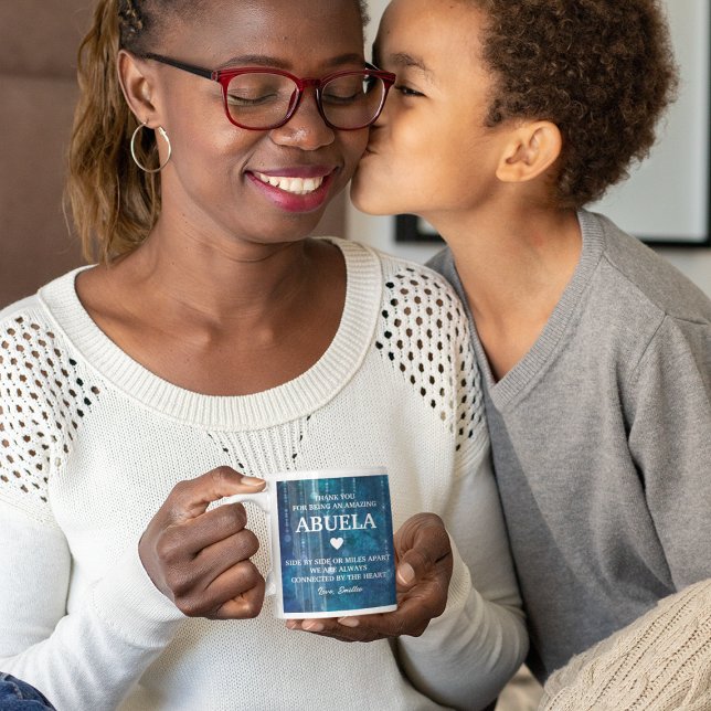 Caneca De Café Abuela Vovó Espanhola Obrigado Mensagem Personaliz (Abuela Spanish Grandma Thank You Message Custom Coffee Mug
)