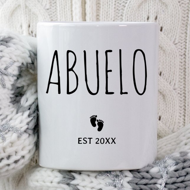 Caneca De Café Abuelo Novos Avós Espanhóis Avó no Leste de 2025 (Criador carregado)