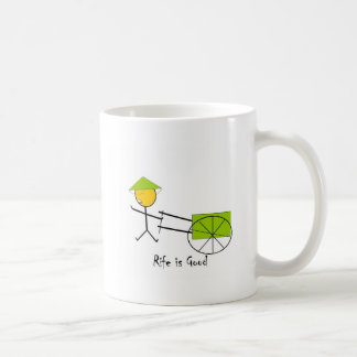 Caneca De Café Abundante é o bom rickshaw
