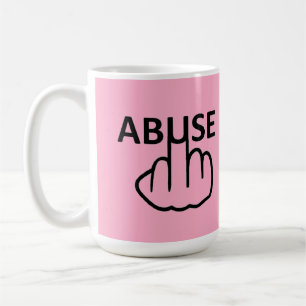 Caneca De Café Abuso De Abuso De Ave De Mug É Terrível