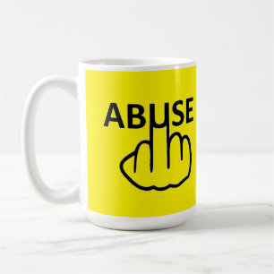 Caneca De Café Abuso De Abuso De Ave De Mug É Terrível
