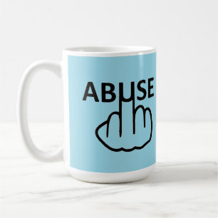 Caneca De Café Abuso De Abuso De Ave De Mug É Terrível