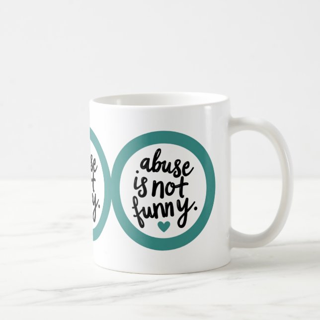Caneca De Café Abuso não é engraçado (Direita)