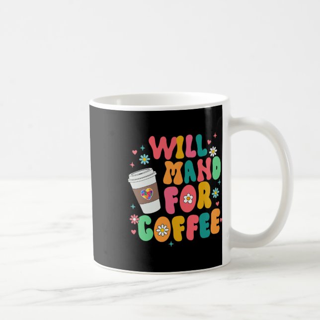 Caneca De Café Aby Sped Autism Awarson Café Lover Mand F (Direita)