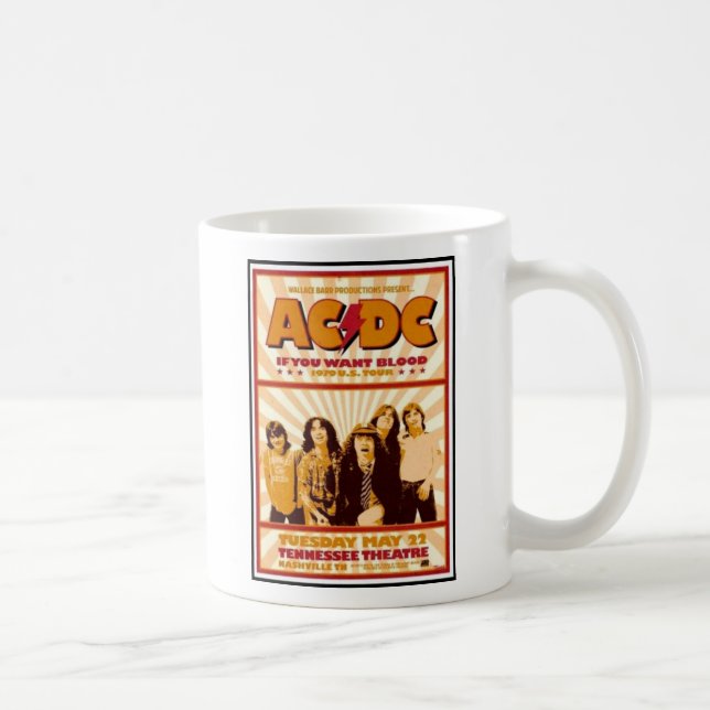 Caneca De Café AC/DC Concert Mug (Direita)