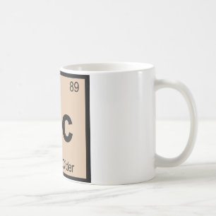 Caneca De Café Ac - Símbolo de Mesa Periódica da Química de Si