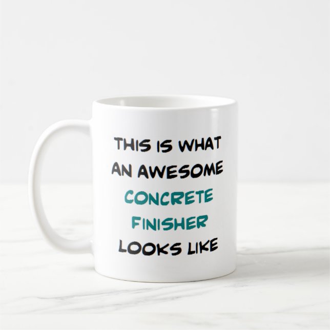 Caneca De Café acabador de concreto, incrível (Esquerda)