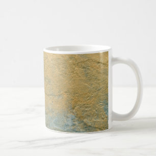 Caneca De Café Acabamento Falso Turquesa Cobre
