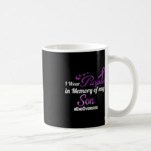Caneca De Café Acabar Com A Sobredosagem Eu Visto Roxo Para O Meu