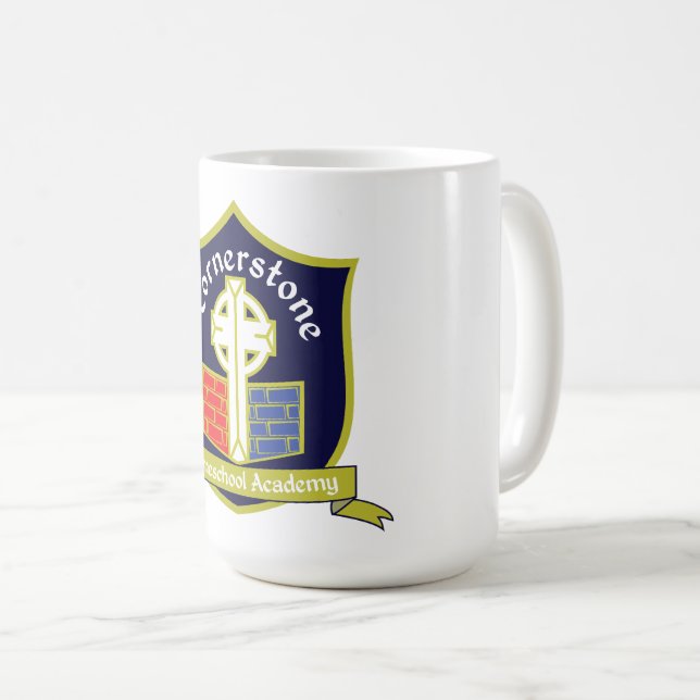 Caneca De Café Academia de Ensino em Casa Cornerstone (Frente Esquerda)