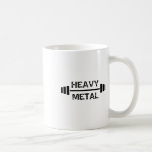 Caneca De Café Academia de Heavy Metal Fitness Levantamento de Pe