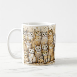 caneca de café acalmando gatos