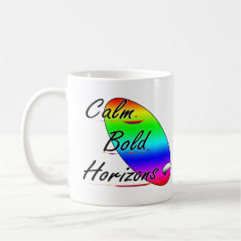 Caneca De Café Acalme horizontes ousados surfando