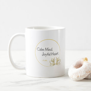 Caneca De Café Acalme-se, Joyful Heart Inspirational Buda
