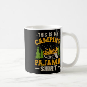 Caneca De Café Acampador Divertido Feliz Caminhando Ao Ar Livre E