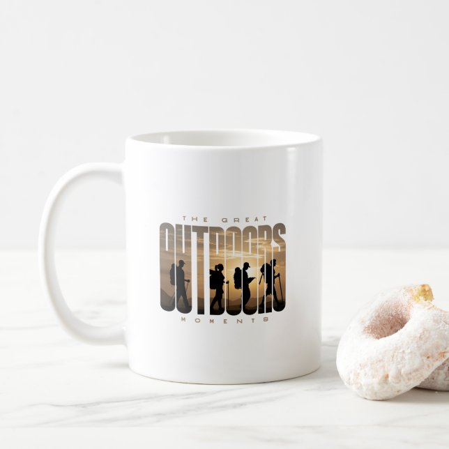 Caneca De Café Acampamento ao ar livre | Clássica 11# (Com Donut)