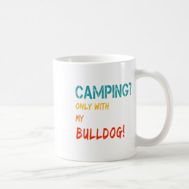 Caneca De Café Acampamento Com Cachorro Tent Motorhome Apenas Com (Direita)