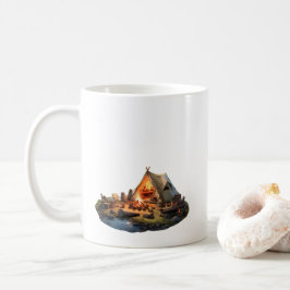 Caneca De Café Acampamento Com Os Amados