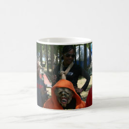Caneca De Café Acampamento com um visitante
