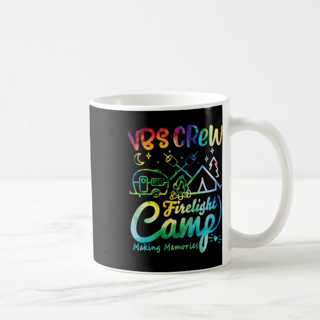 Caneca De Café Acampamento da Equipe Vbs Fogo da Escola Bíblica d (Direita)