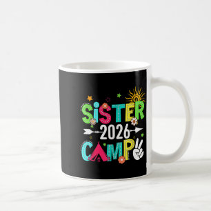 Caneca De Café Acampamento da Irmã 2026 Férias de Família Verão C