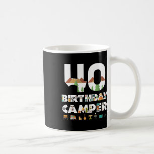 Caneca De Café Acampamento de Aniversário de 40 anos Festa de Aca