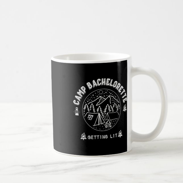 Caneca De Café Acampamento de despedida de solteira ficando lit C (Direita)
