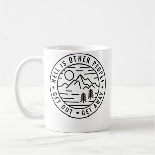 Caneca De Café Acampamento de Mochila de Trilha O Inferno São Out