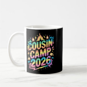 Caneca De Café Acampamento de Primo Louco 2026 Equipe de Férias T