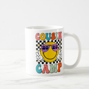 Caneca De Café Acampamento de Primos 2025 Férias de Família Verão