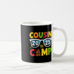 Caneca De Café Acampamento de Primos 2025 Férias de Família Verão