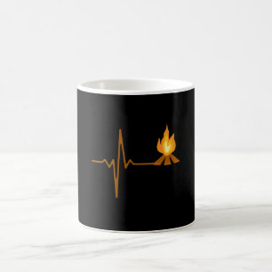 Caneca De Café Acampamento de pulsação de Campfire