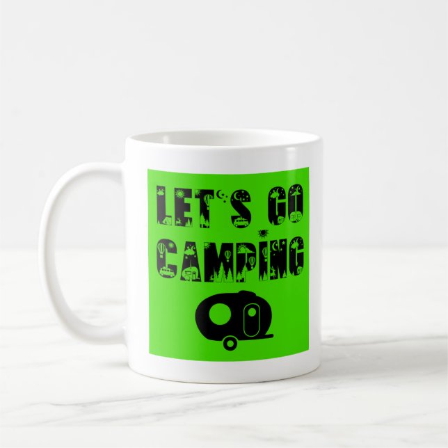Caneca De Café Acampamento de vamos - Ovo de Fibra (Esquerda)