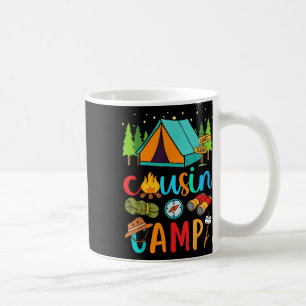 Caneca De Café Acampamento Divertido de Primos 2025 Férias em Fam