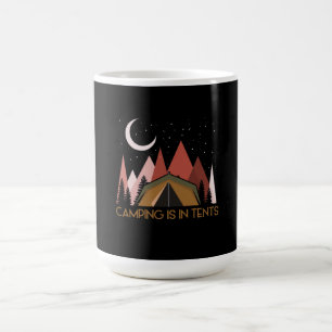 Caneca De Café Acampamento É Engraçado Em Tendas